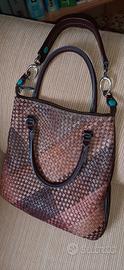Borsa in pelle intrecciata GABS