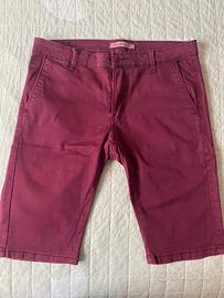 Set 2 pantaloncini uomo bordeaux e jeans taglia S