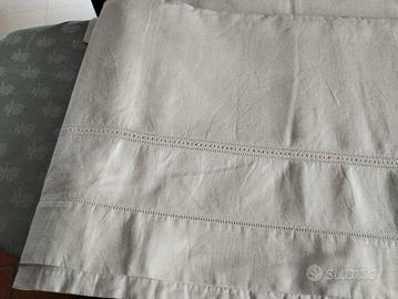 lenzuolo e federe inizi 900 ricamati a mano