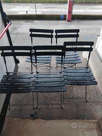 Sedie metallo da giardino