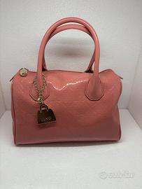 Liu Jo Pink Patent Satchel Bauletto Handbag