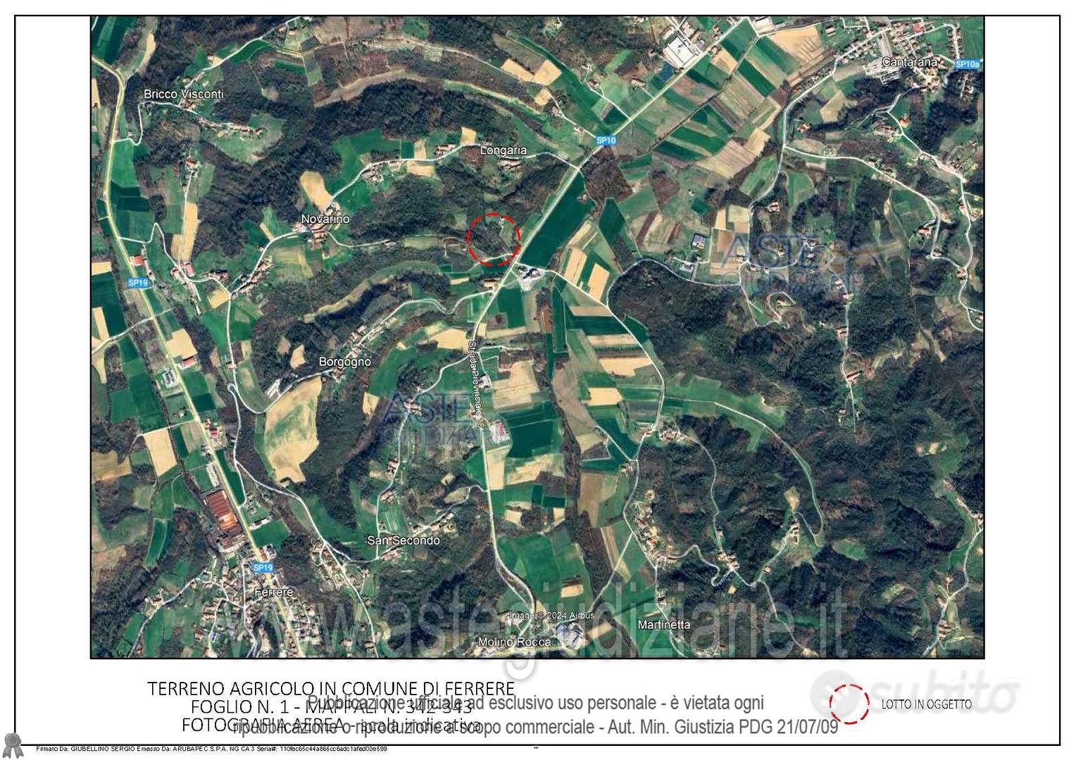 Terreno Agricolo Ferrere [A4342978] - Vista 2