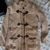 Giaccone/maxi cardigan foderato di Bark