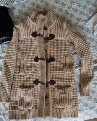 Giaccone/maxi cardigan foderato di Bark