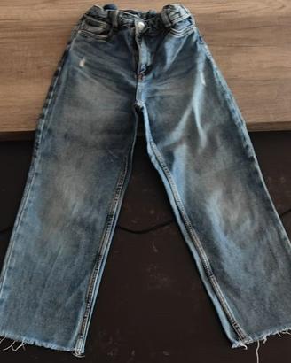 jeans OVS gamba larga, 7/8 anni, 128 cm