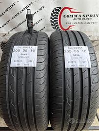 2 PNEUMATICI 205/55 R16 SAVA ESTIVE SEMINUOVE