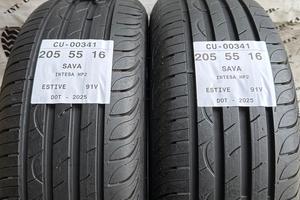 2 PNEUMATICI 205/55 R16 SAVA ESTIVE SEMINUOVE