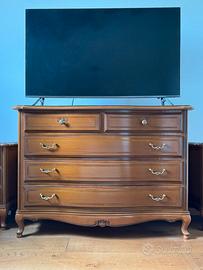 Comò in vero legno noce Massello