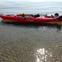 Kayak da pesca/escursione completo di tutto