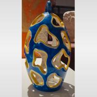 Paralume in ceramica di Capri, fatto a mano.