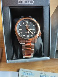 Seiko 5 Sport SRPE58K1 Orologio Automatico Uomo - Acciaio E PVD Oro Rosa - 4