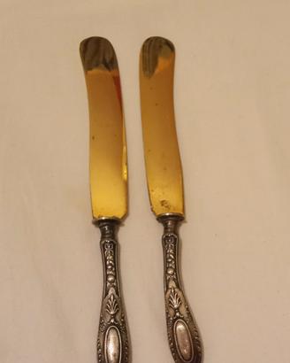 coppia coltelli più pentolino vintage 