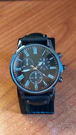 Orologio Nero Elegante Acciaio