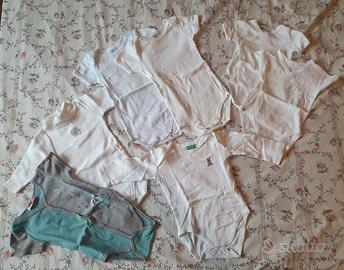 7 Body petit bateau e altre bambino tg 3-6mesi