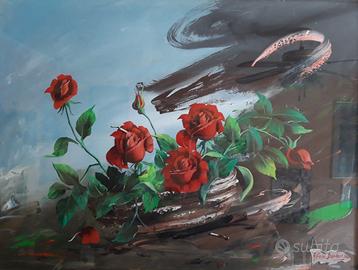 OLIO SU TELA ALFANO DARDERI 1984 60X80