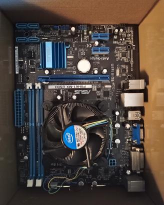 Scheda madre Asus P8H61-MX+i5 3330+dissipatore 