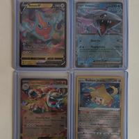 Lotto 4 carte Pokemon rare 
