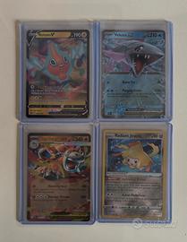 Lotto 4 carte Pokemon rare 