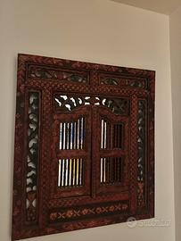 Specchiera con ante antica e dipinta