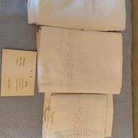 CORREDO LENZUOLA MATRIMONIALI RICAMATE