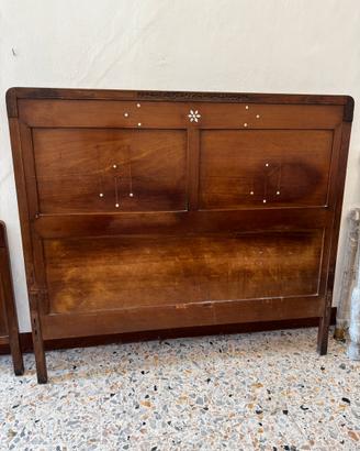 Letto matrimoniale vintage antiquariato