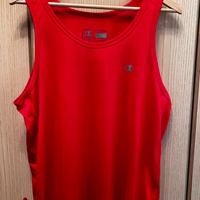 CHAMPION Canotta linea tecnica rossa