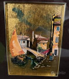 Litografia su foglia d’oro