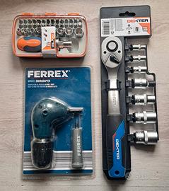Set Dexter + Adattatore Trapano  + Cricchetto