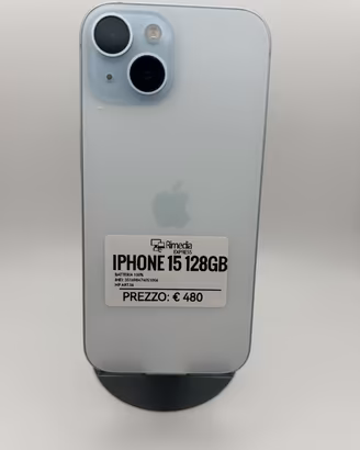 iPhone 15 128GB blu usato garanzia 