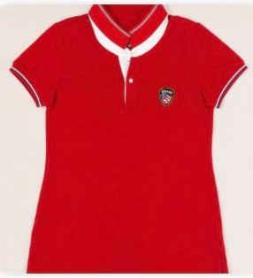 Polo Blauer blu e rossa