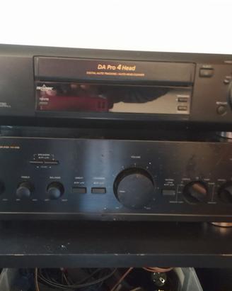 VCR SONY + AMPLIFICATORE AIWA