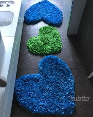 3 Tappeti cuore
