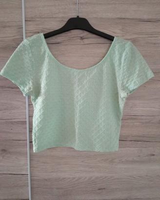 Maglietta corta color menta 