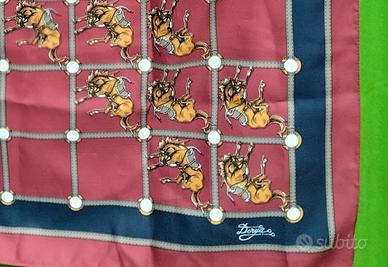  foulard Dorya vintage particolare cavalli