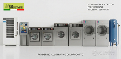 Impianto lavanderia self service - 6 macchine