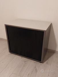 mobiletto metallo su ruote con ripiano come nuovo