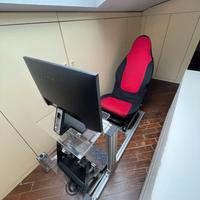 simulatore guida +pedaliera thrustmaster t3pa pro