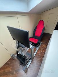 simulatore guida +pedaliera thrustmaster t3pa pro