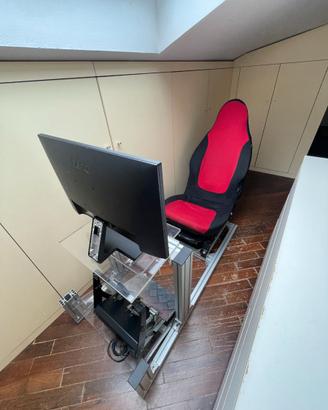 simulatore guida +pedaliera thrustmaster t3pa pro