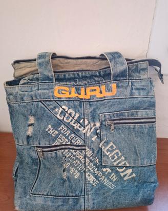 borsa tote vintage GURU colony legion in denim YSK