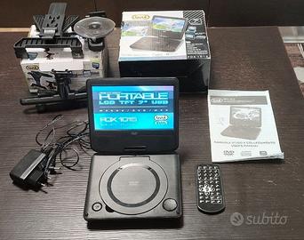 Lettore DVD Portatile con Supporto Auto
