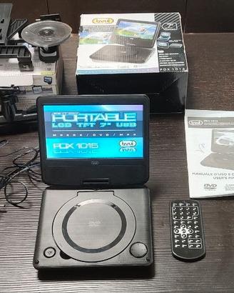 Lettore DVD Portatile con Supporto Auto