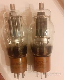 Coppia di valvole Sylvania 807 ben funzionanti