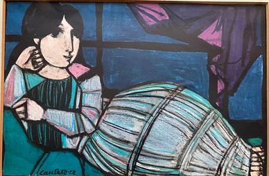 Domenico Cantatore - Odalisca