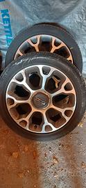 cerchi e gomme 17" 5x98  fiat 500 L trekking 