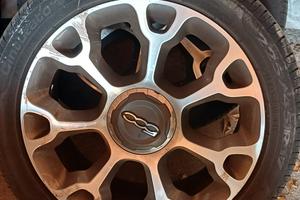 cerchi e gomme 17" 5x98  fiat 500 L trekking 