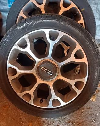 cerchi e gomme 17" 5x98  fiat 500 L trekking 