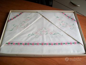 Set matrimoniale Rosy vintage anni 80 NUOVO