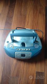 Registratore a cassette stereo con radio cd
