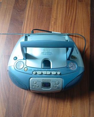 Registratore a cassette stereo con radio cd